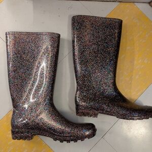 Sparkling Multicolor Women's Rain Boots